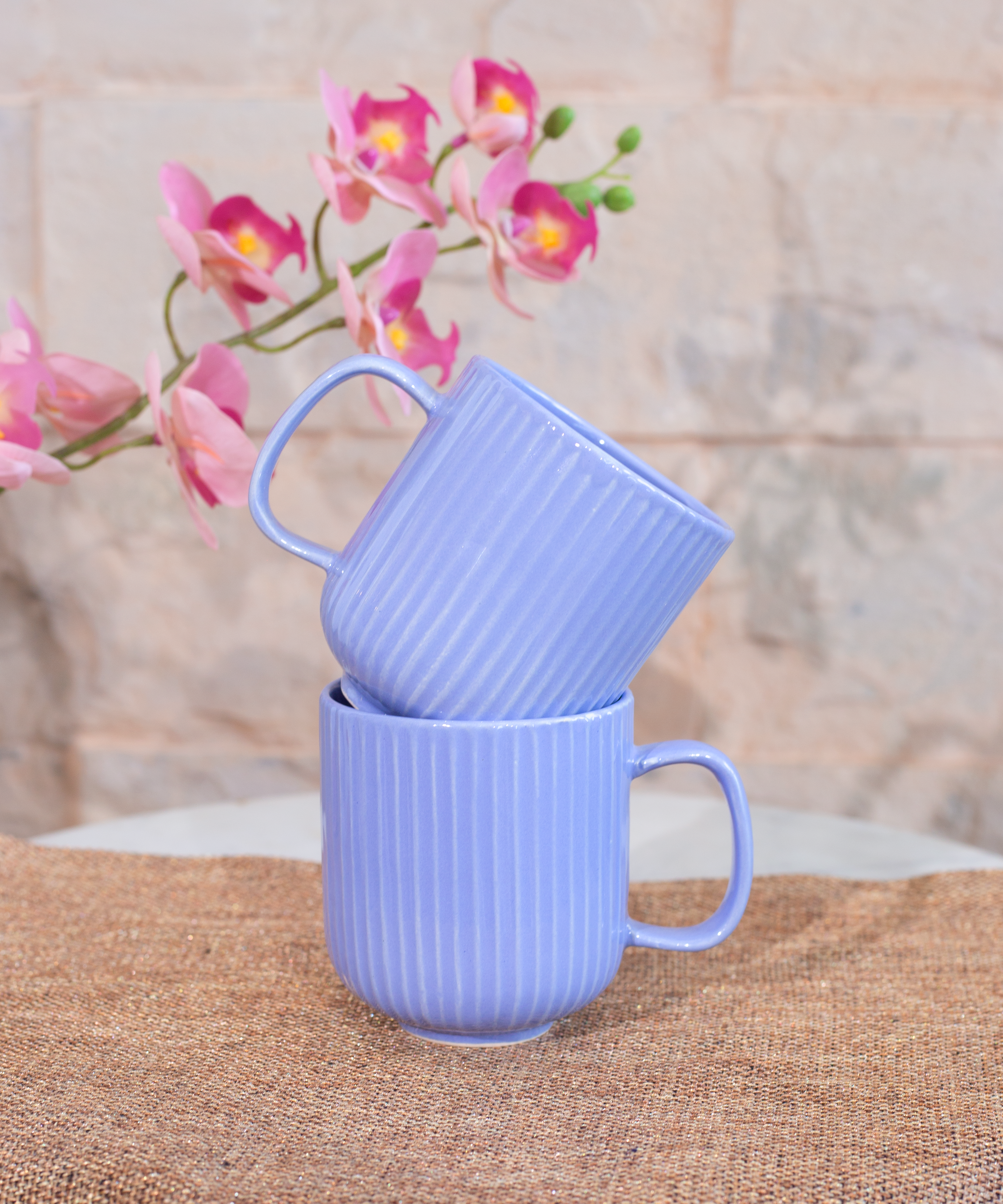 Linear Design Lilac Coffee Mug