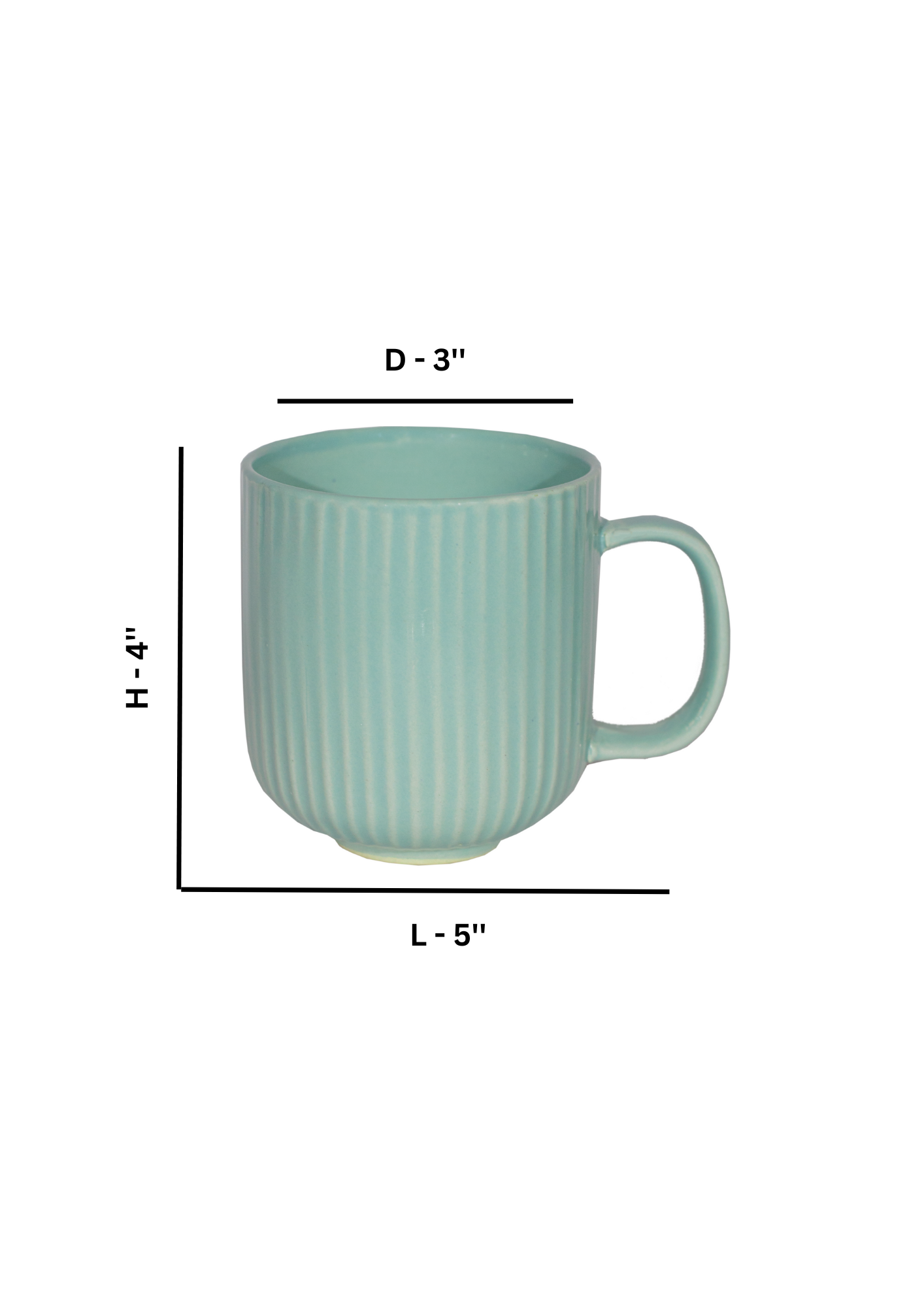 Linear Design Pastel Green Coffee Mug