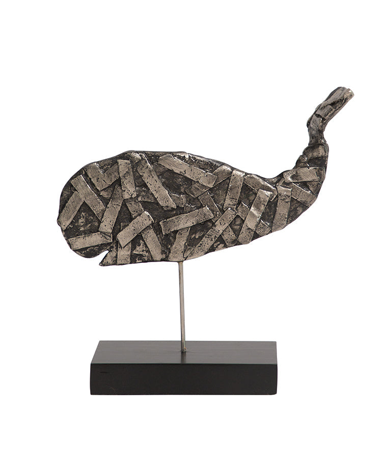 Oxidised Silver Whale