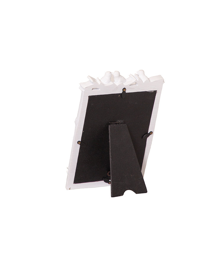 White Birds and Leaves Large Photo Frame