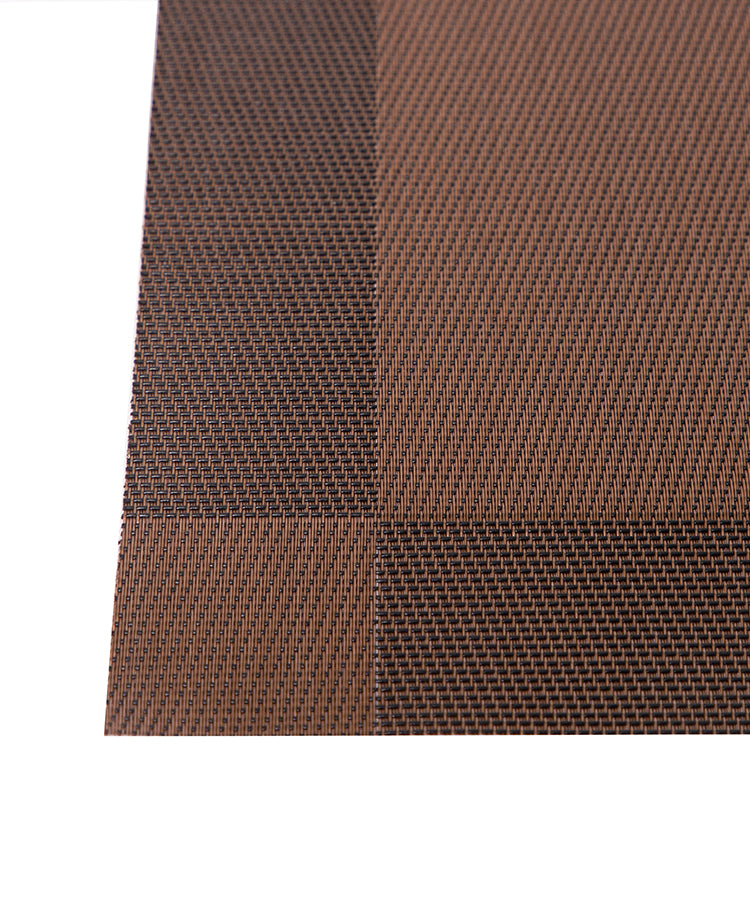 Dark Brown PVC Table Mats-Set Of 4