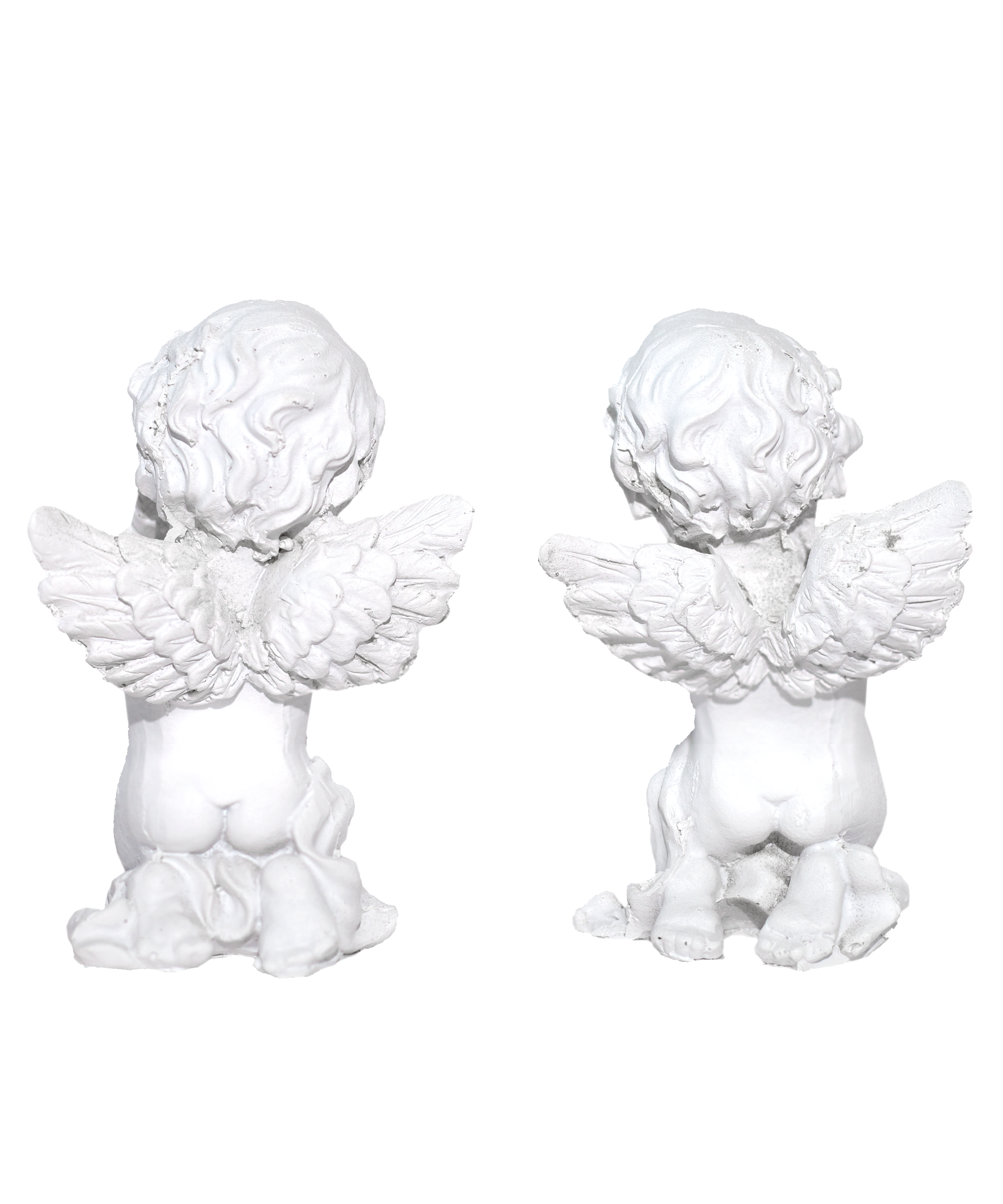 Small Adorable White Cherubs - Set of 2