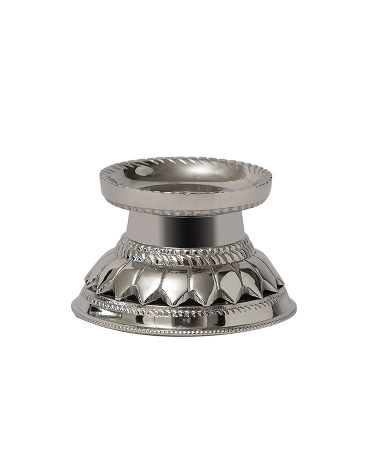 Silver Mandala Candle Holder