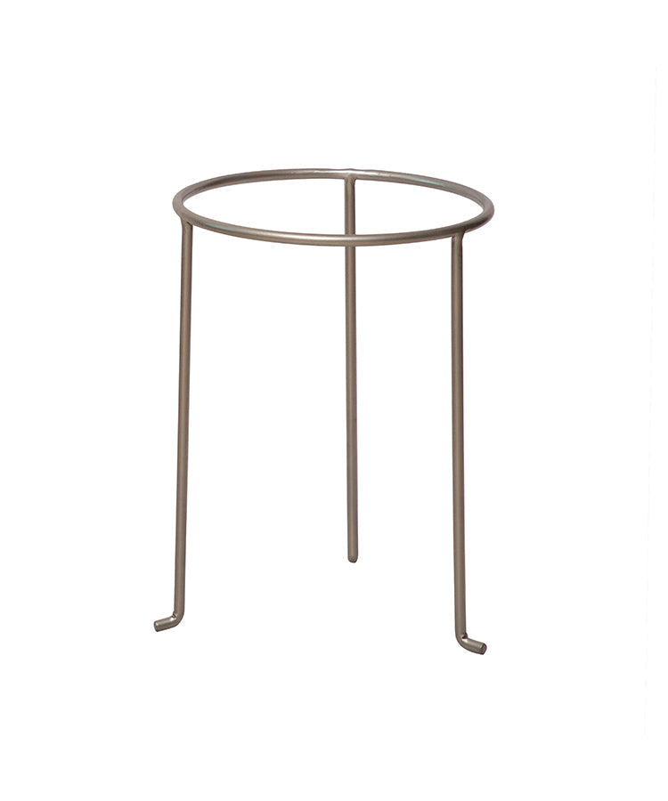 Set Of Two Flower Silver Urlis On Stand