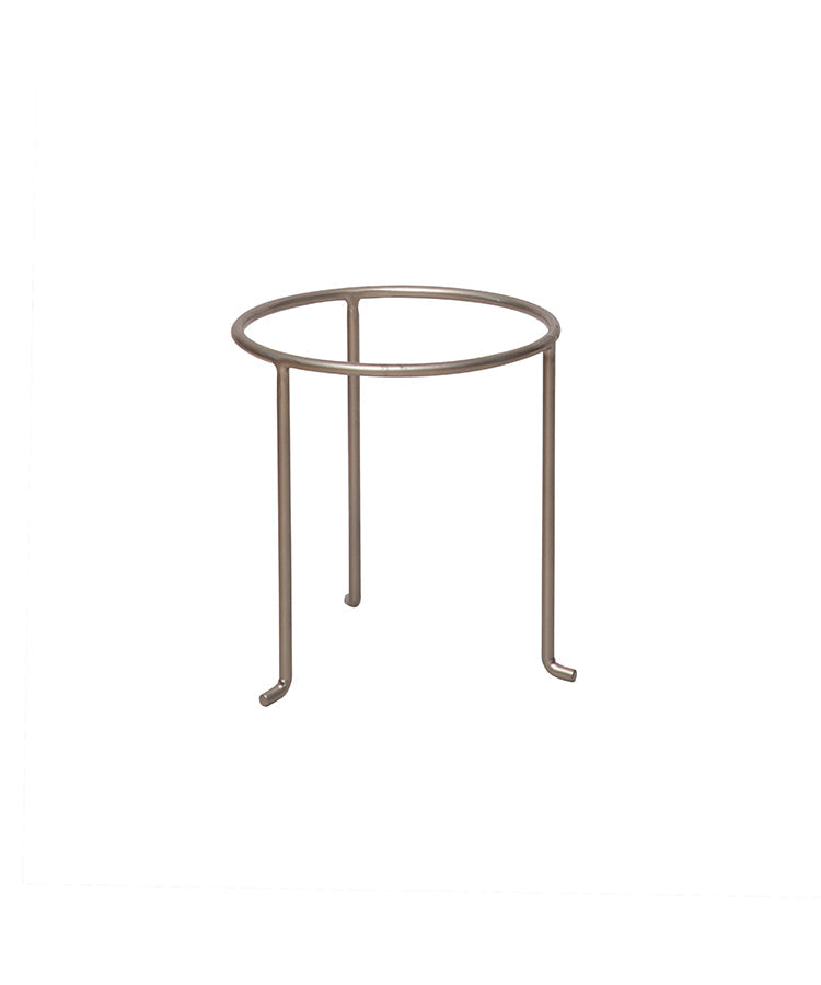 Set Of Two Flower Silver Urlis On Stand