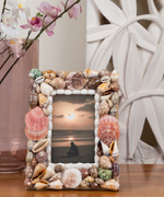 Staggering Natural Multi Colour Hues Shell Photoframe