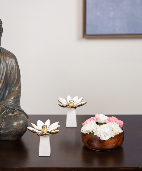 White Lotus Incense Holder