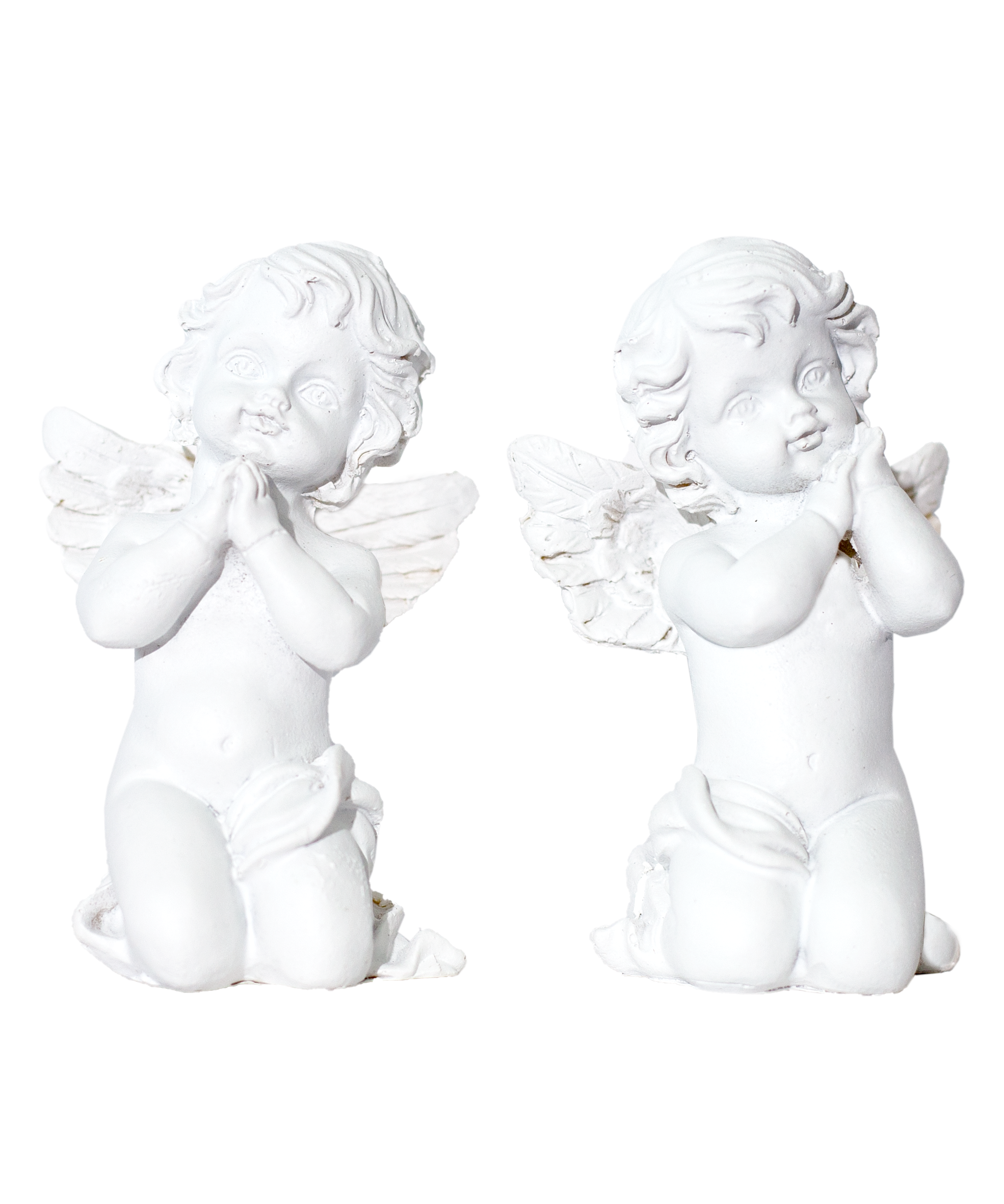 Small Adorable White Cherubs - Set of 2