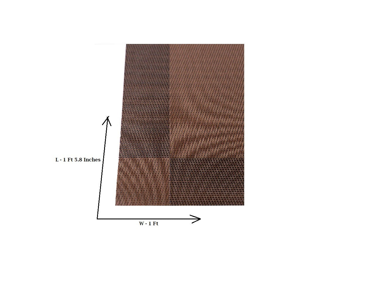 Dark Brown PVC Table Mats-Set Of 4