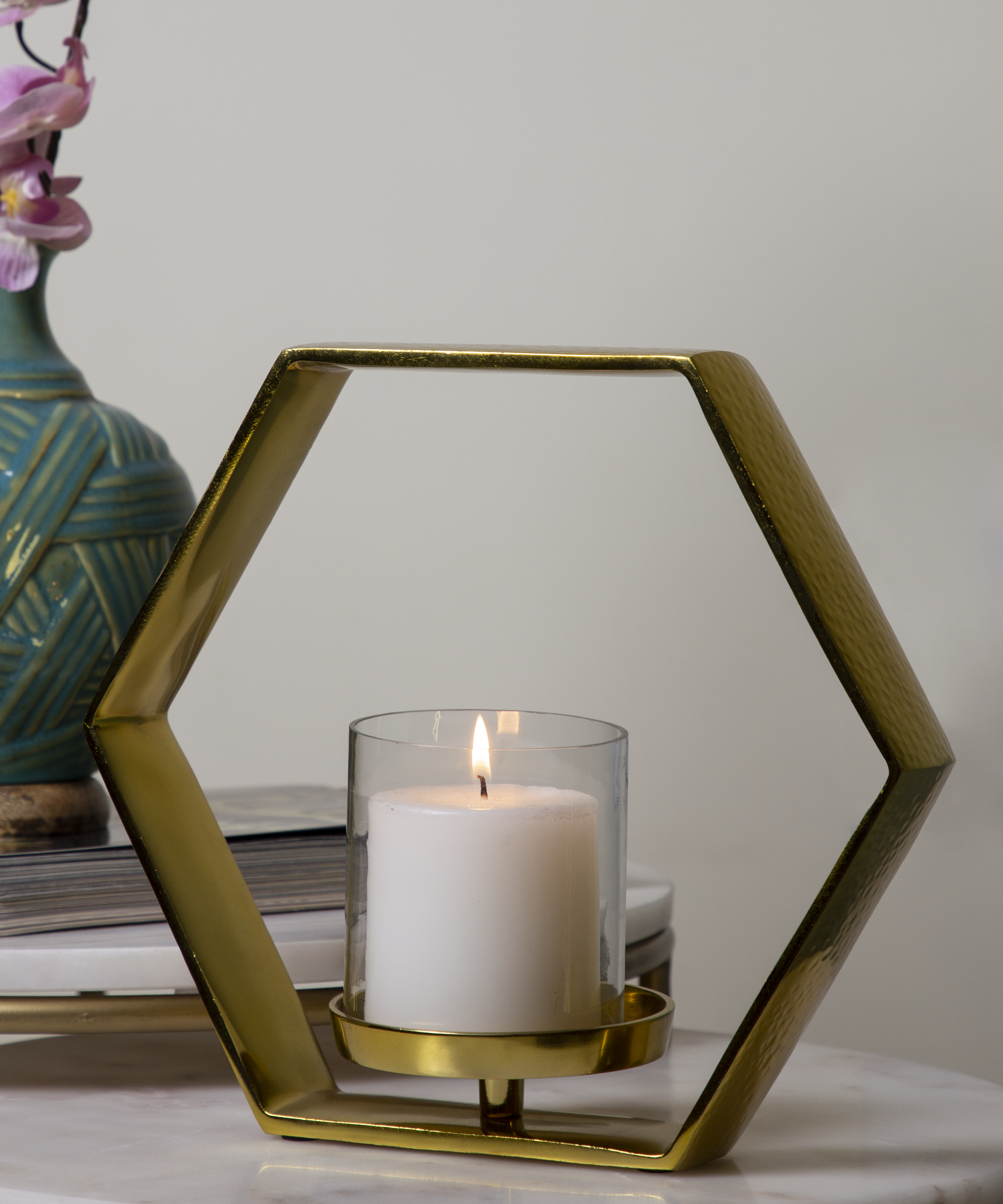 Hexagon Candle Holder