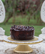 White Marble Single Tier Cake Stand