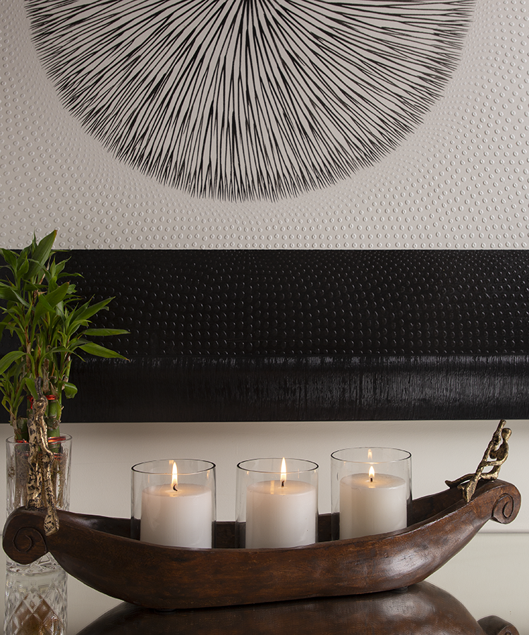 Wooden Boat Candle Holder