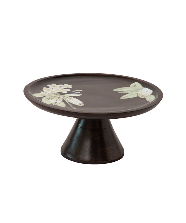 Frangipani Wooden Cake Stand