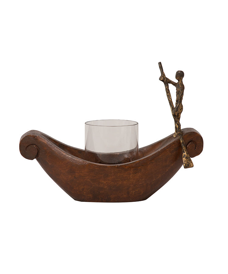 Ship Candle Holder