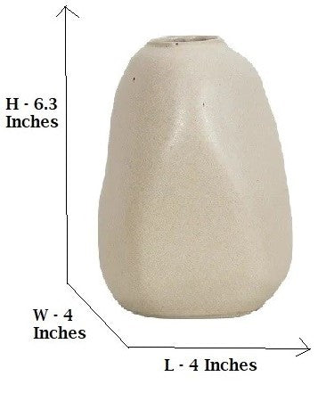 Glazed Unshaped Ceramic Vase Set of 3