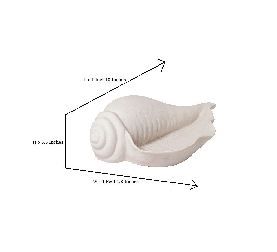 Conch Shell Fiber Urli