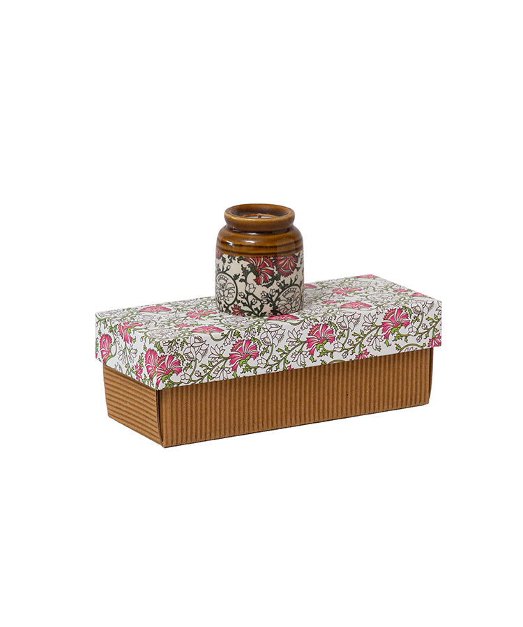 Kalamkari Burni Candle Set Of Three