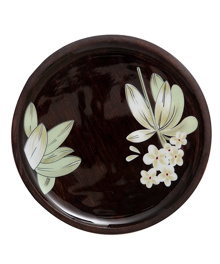 Frangipani Wooden Cake Stand