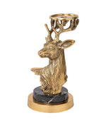 Brass Deer Candle Holder
