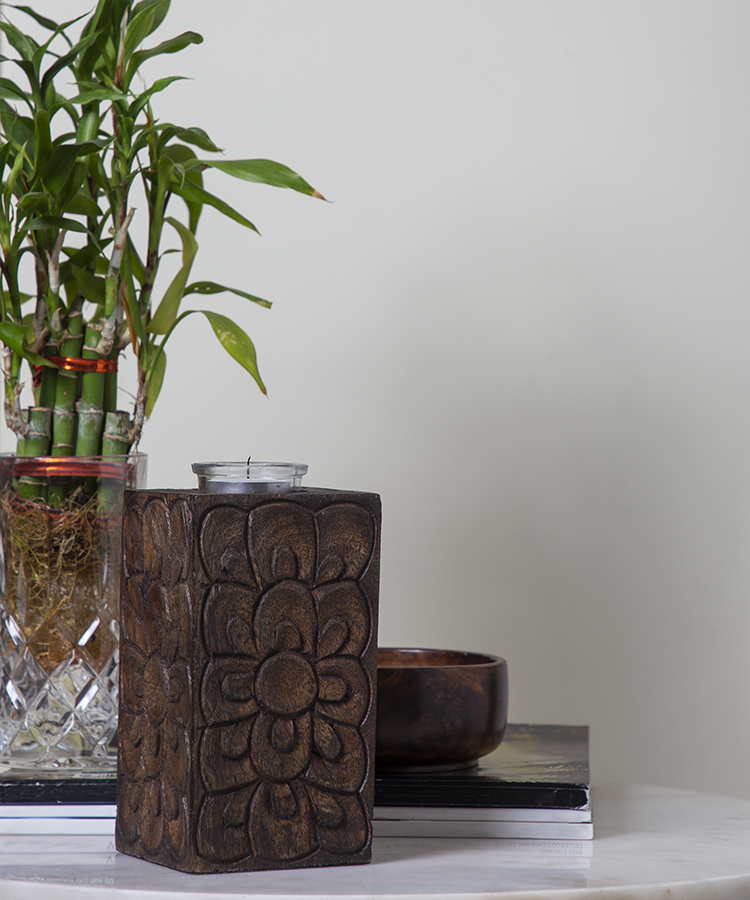 Burnt Tealight Candle Holder Set Of Two