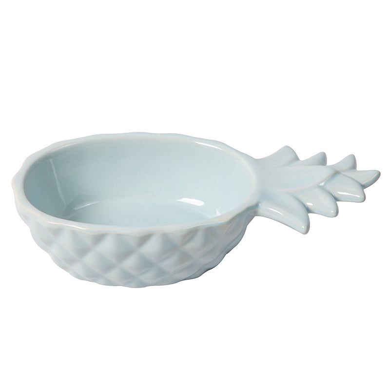 Pineapple Ceramic Light Blue Snack Bowl