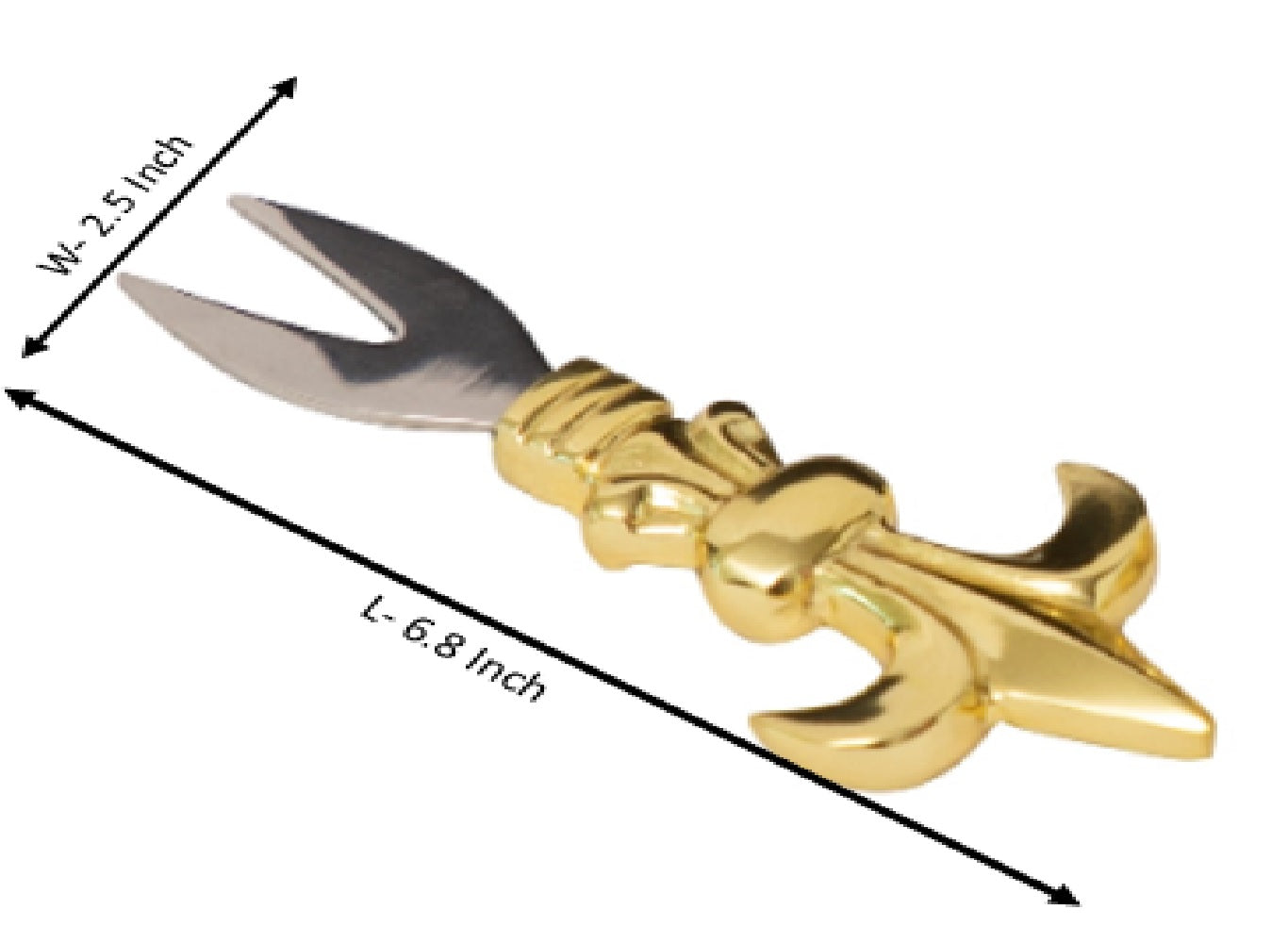 Nostalgia Cheese Cutlery in Gold & Silver Finish - Set of 3