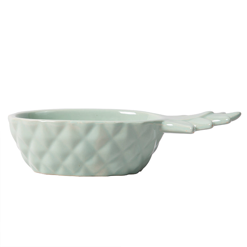 Pastel Green Pineapple Ceramic Snack Bowl