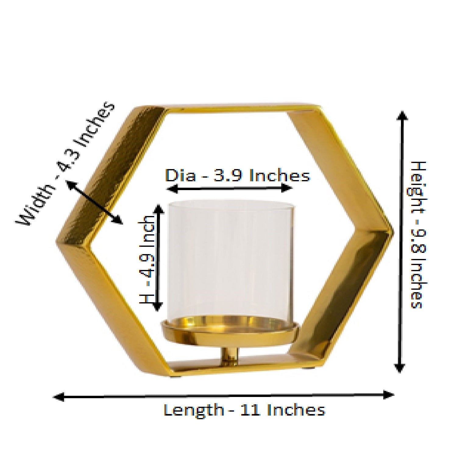 Hexagon Candle Holder