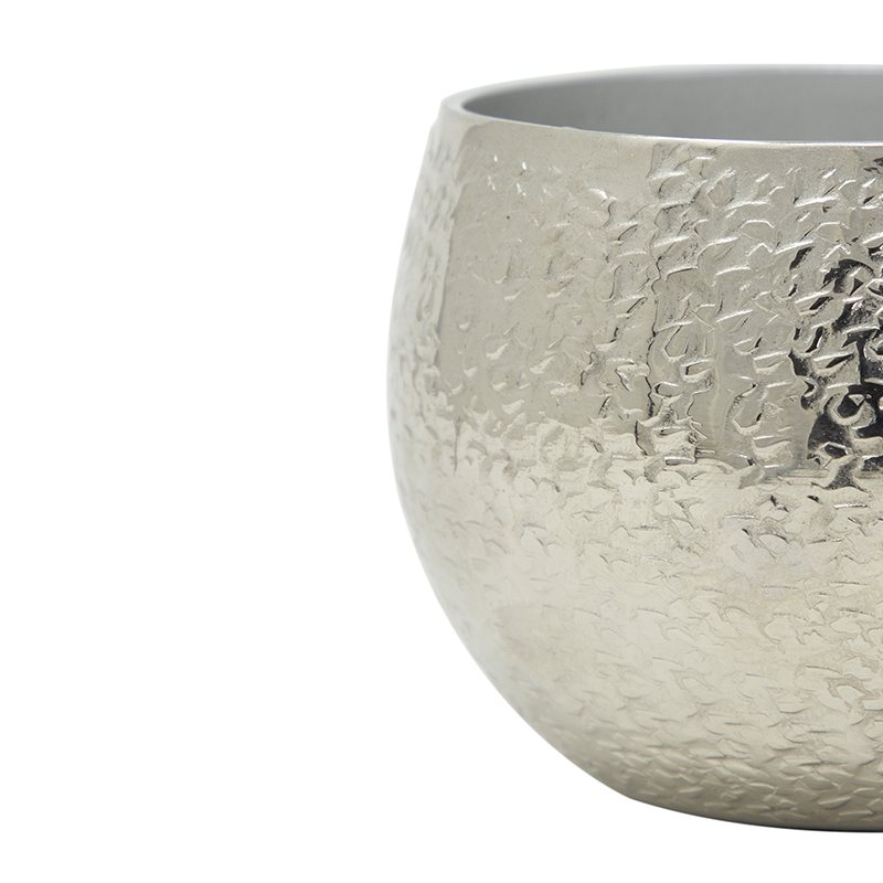 Khurduri Textured Wax Fragrance Votive Candle Holders in Silver Nickel Finish