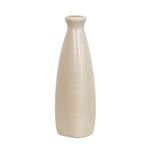 Triangular Off White Shaped Glazed Modern Ceramic Vase
