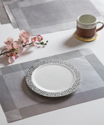 Silver Grey PVC Table Mats-Set of 4