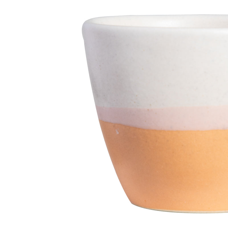 Orange-Peach Ceramic Planter Pot