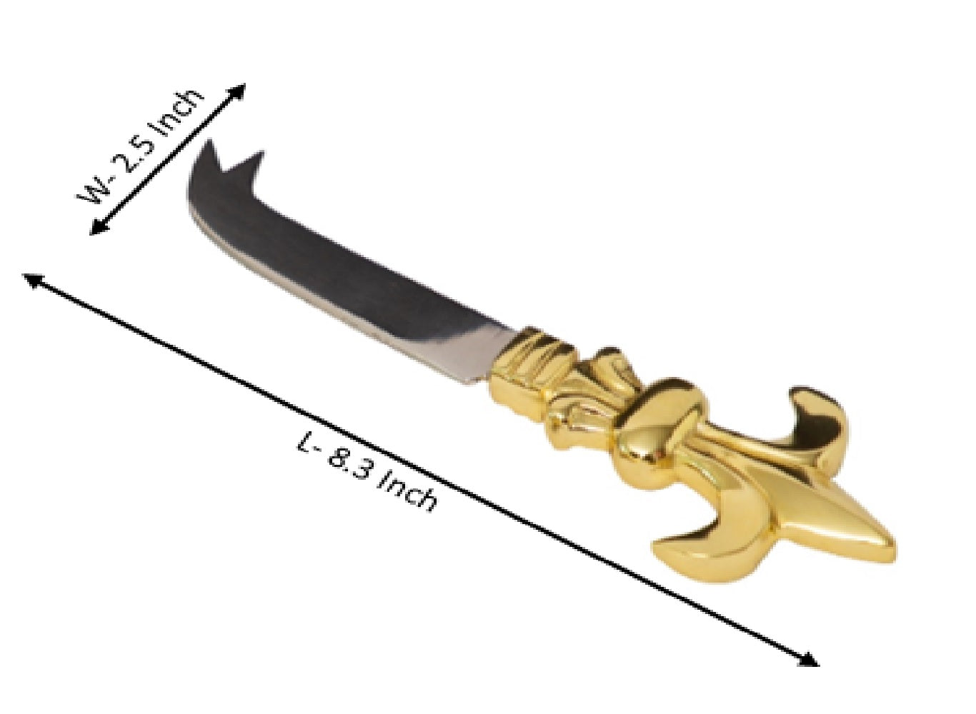 Nostalgia Cheese Cutlery in Gold & Silver Finish - Set of 3