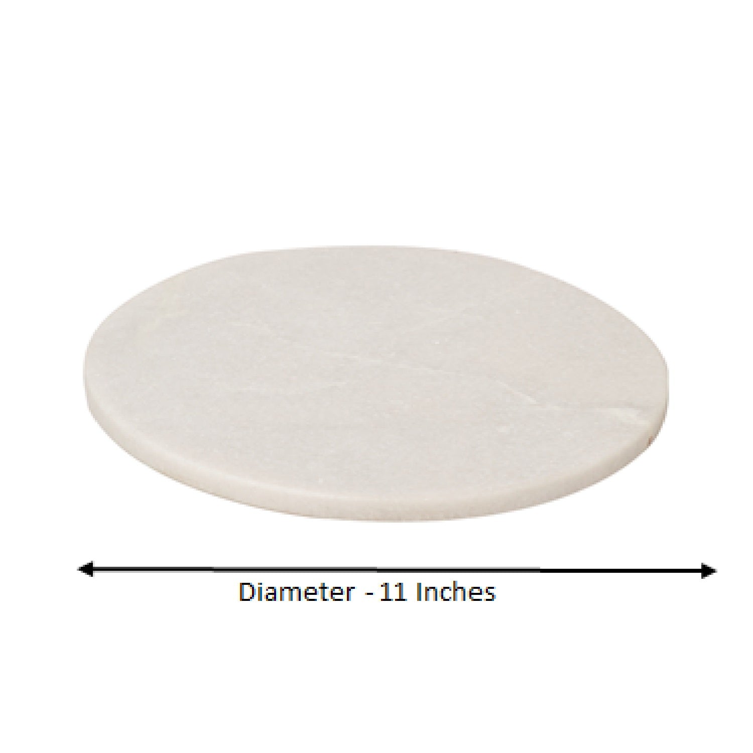 White Marble Platter On Silver Birds Branch Stand