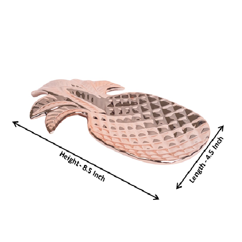 Rose Gold Small Pineapple Trinklet Tray