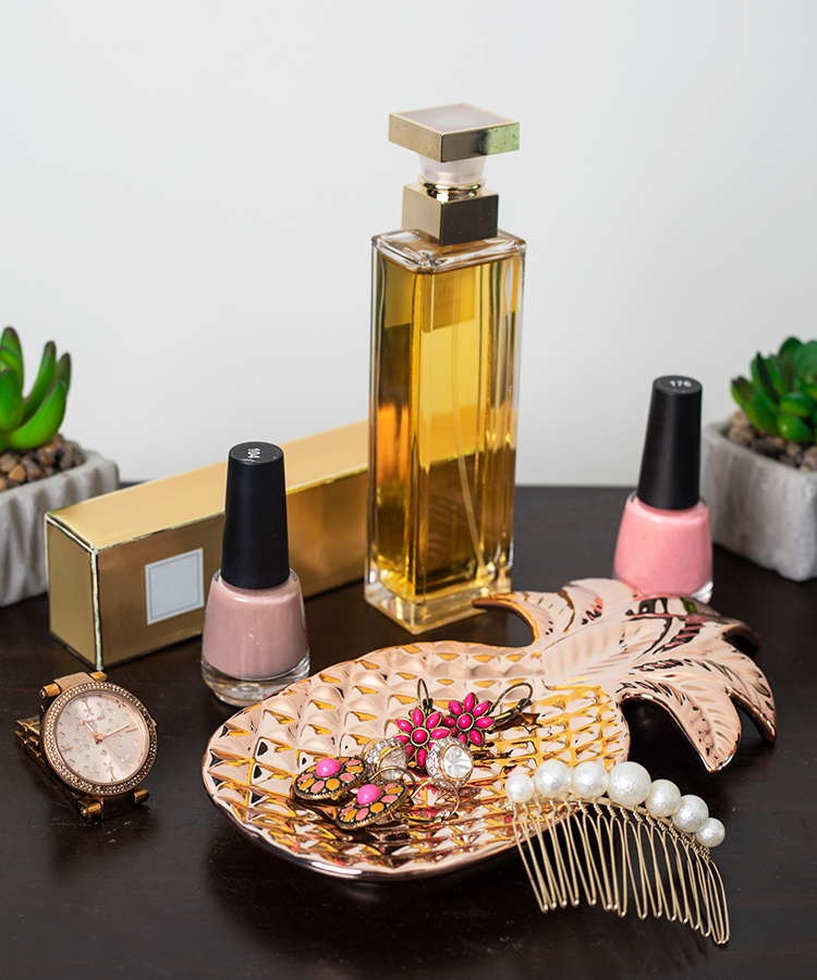 Rose Gold Small Pineapple Trinklet Tray