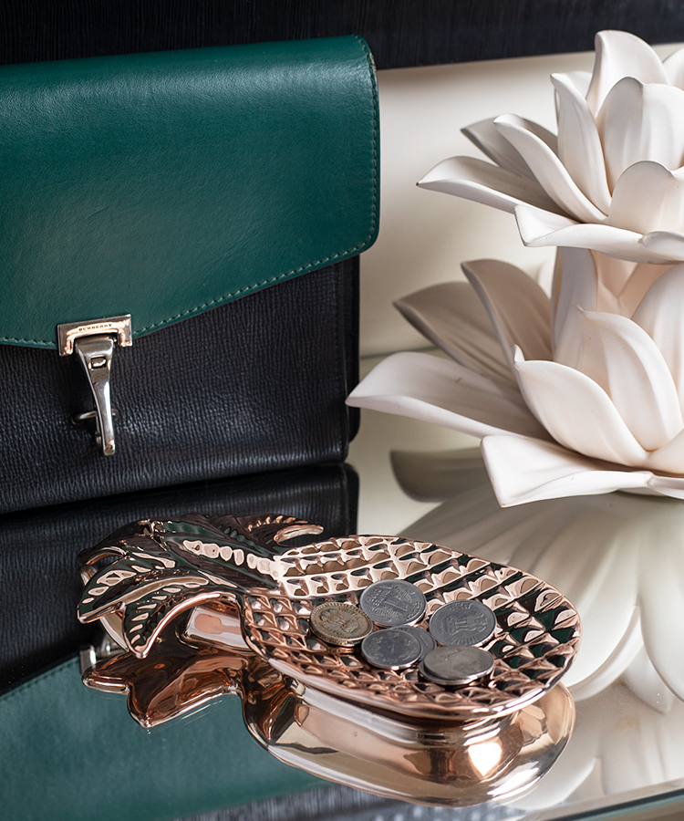 Rose Gold Small Pineapple Trinklet Tray