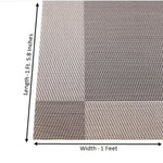 Silver Grey PVC Table Mats-Set of 4