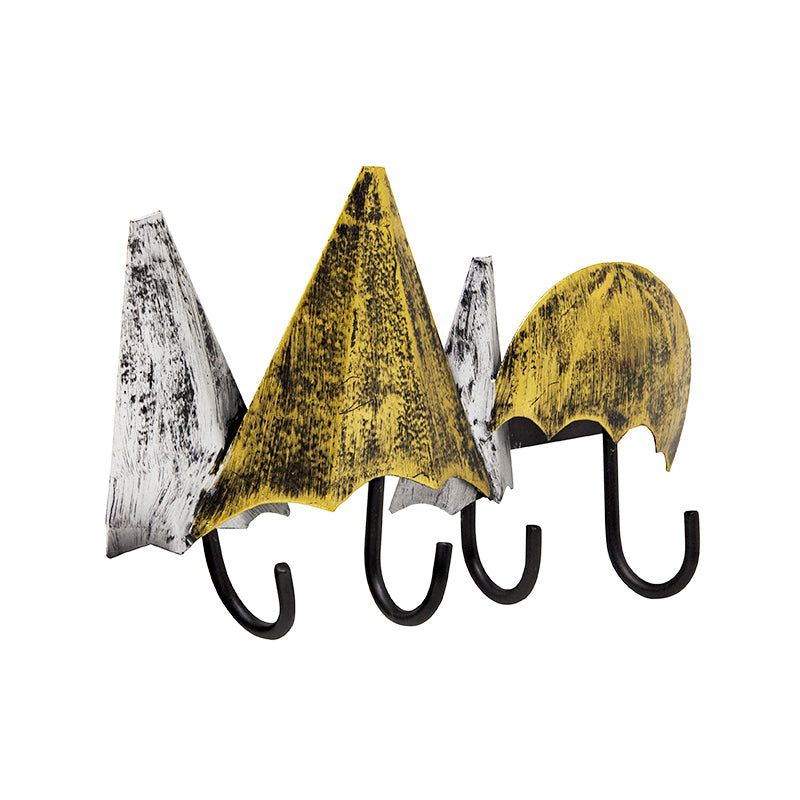 Umbrellas With 4 Hooks In Antique Silver and Gold Finish