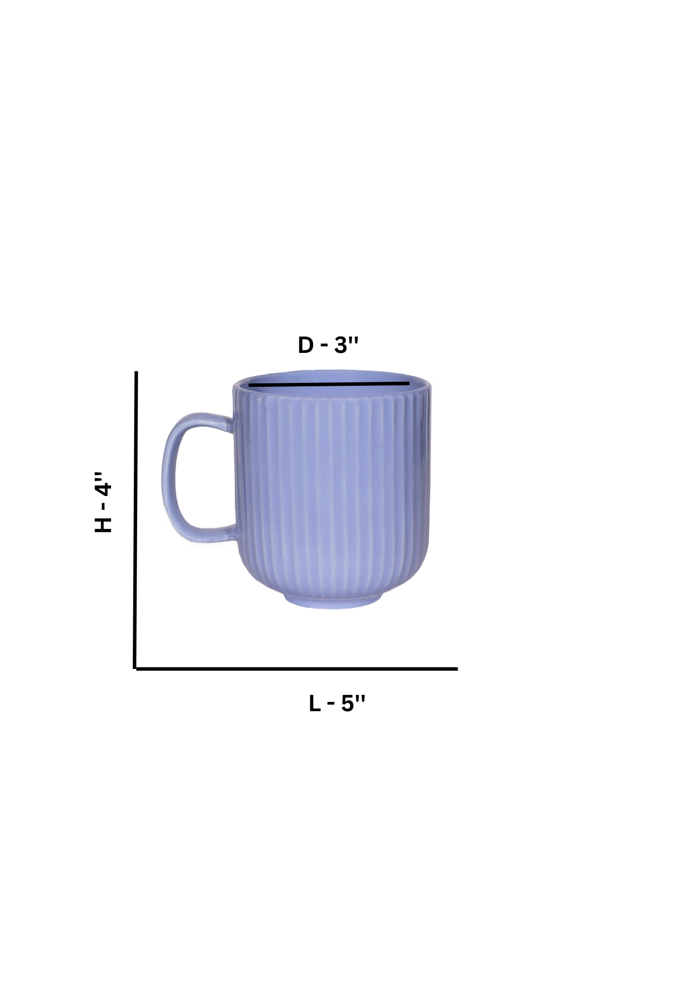 Linear Design Lilac Coffee Mug