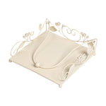 Pearl Drop and Leafy Nature Metal Napkin Holder