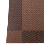 Dark Brown PVC Table Mats-Set Of 4