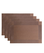 Light Brown PVC Table Mats -Set Of 4