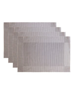Silver Grey PVC Table Mats-Set of 4
