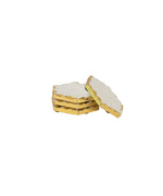 Marble Hexagon Coasters With Gold Foiling On Edges - Set Of 4