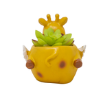 Twee Flying Giraffe Planter Pot(Artificial Succulent Plant Included with this Planter Pot)
