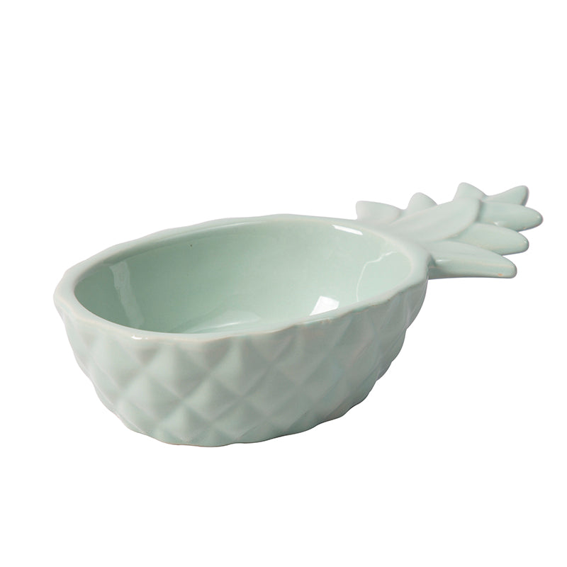 Pastel Green Pineapple Ceramic Snack Bowl