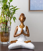 Lotus Pose Yoga Lady Figurine